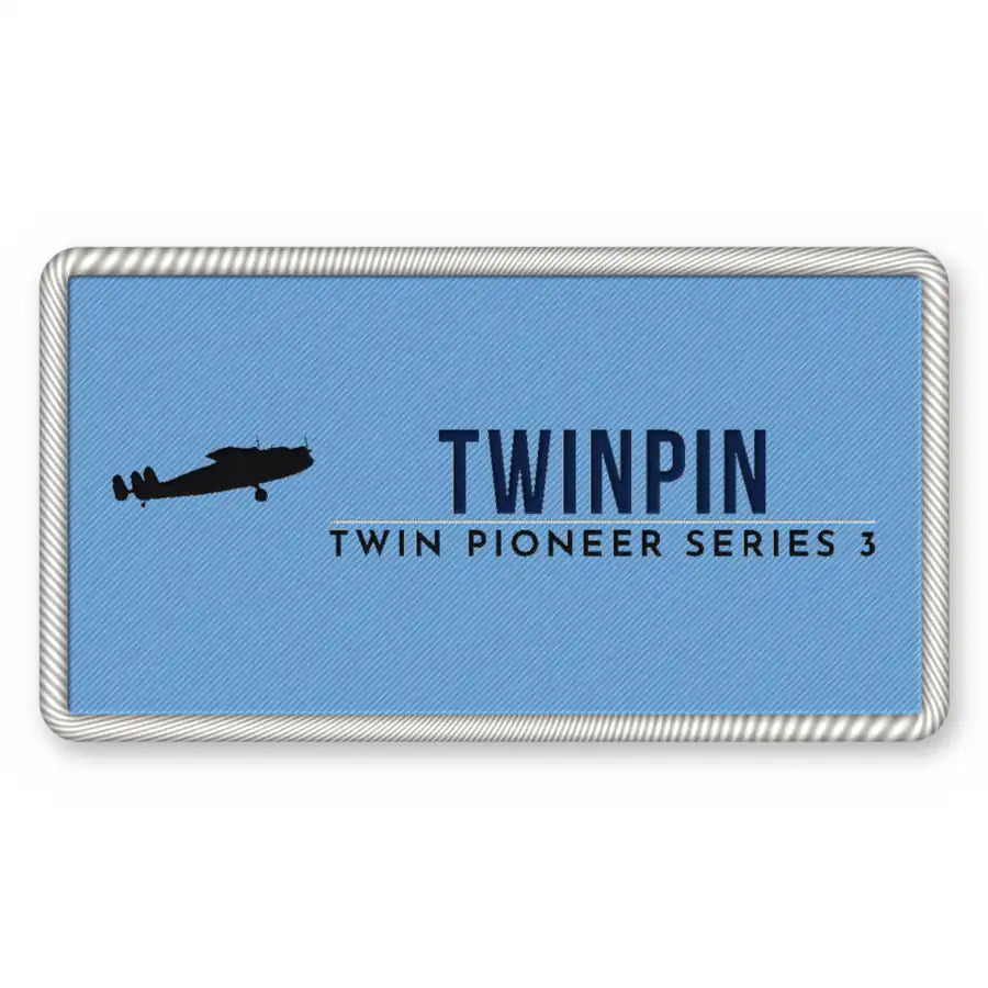 Scottish Aviation Twin Pioneer Series 3 Patches - Rectangle - Sky Navy