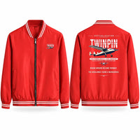 Thumbnail for Scottish Aviation Twin Pioneer Series 3 Stylish Jackets - Baseball Collar - Original - Red