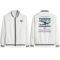 Thumbnail for Scottish Aviation Twin Pioneer Series 3 Stylish Jackets - Baseball Collar - Original - White