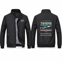 Thumbnail for Scottish Aviation Twin Pioneer Series 3 Stylish Jackets - Stand Collar - Original - Black