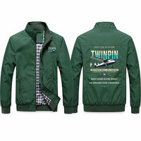 Thumbnail for Scottish Aviation Twin Pioneer Series 3 Stylish Jackets - Stand Collar - Original - Green