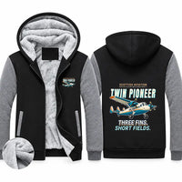 Thumbnail for Scottish Aviation Twin Pioneer Series 3 Zipped Sweatshirts - Cartoon - Black & Gray