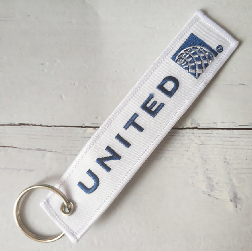 United Airlines Designed Key Chains