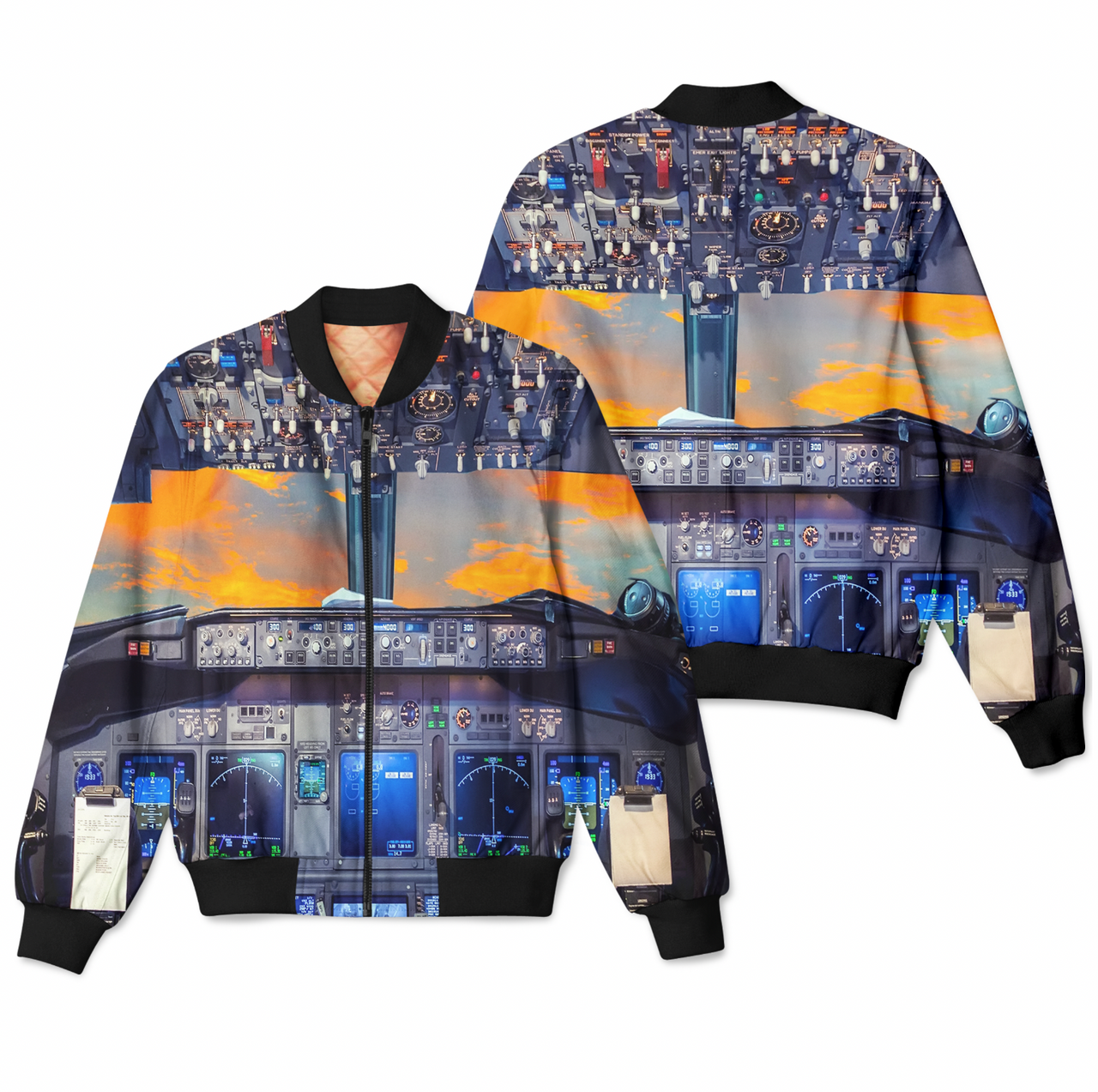 Amazing Boeing 737 Cockpit Designed 3D Pilot Bomber Jackets