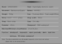 Thumbnail for Shock Resistant Waterproof Digital Watch with LED Night Light