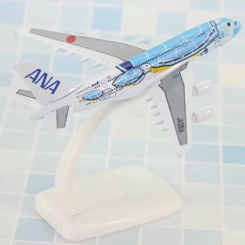 Japan ANA Airlines Airbus A380 Turtle KaLa Airplane Model