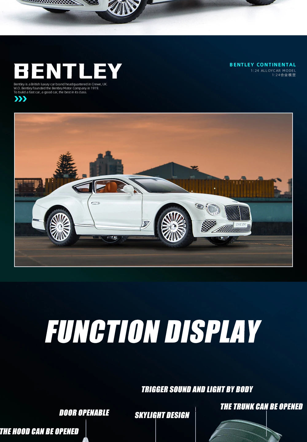 1/24 Bentley Continental GT Alloy Model - view 9