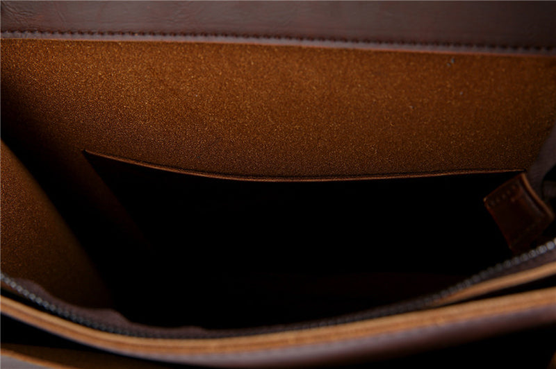 Fashion Vintage PU Leather Men's Backpack