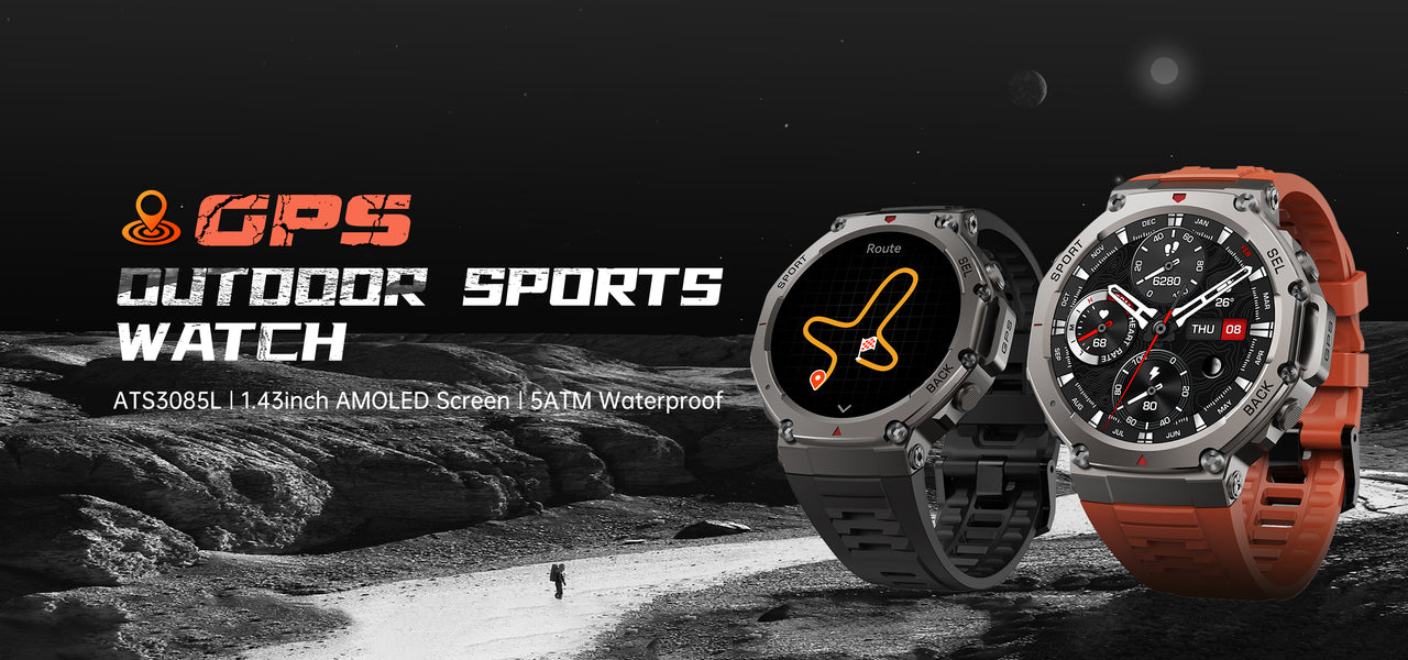 DM58: GPS Smart Watch with 1.43" AMOLED, Multi-Satellite Compatibility (GLONASS/BDS) & 5ATM Waterproof Design