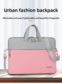 Thumbnail for Waterproof Contrast Color Shoulder Laptop Bag