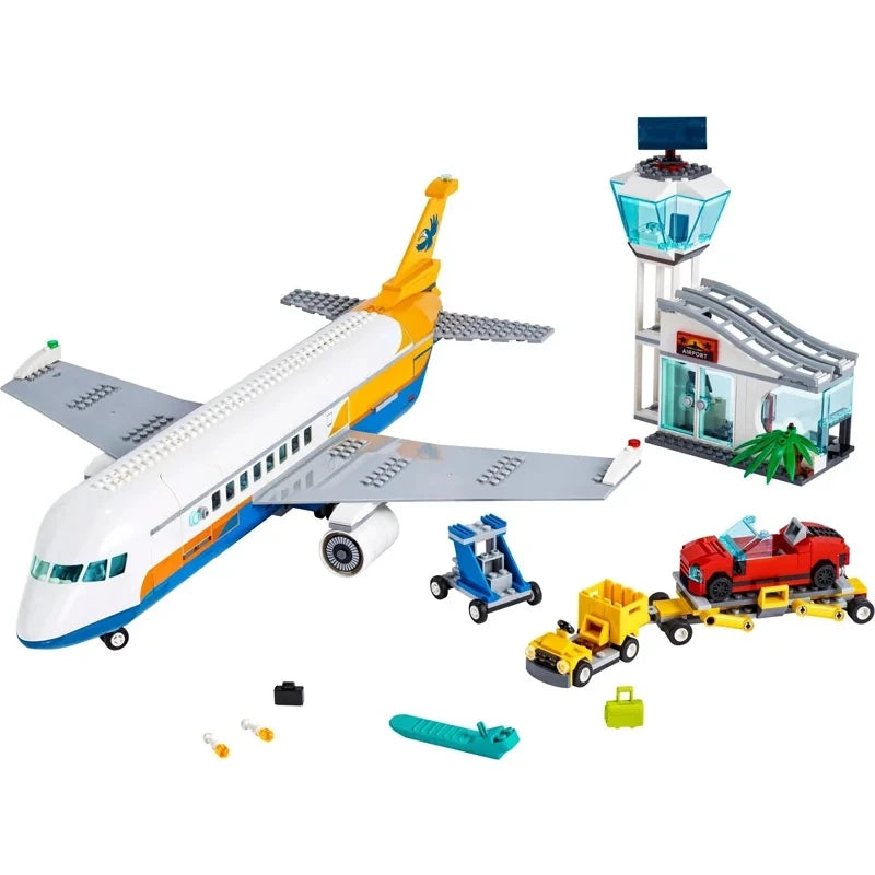 City Airport Aircraft Plane Model Building Bricks Educational Plane Building Blocks