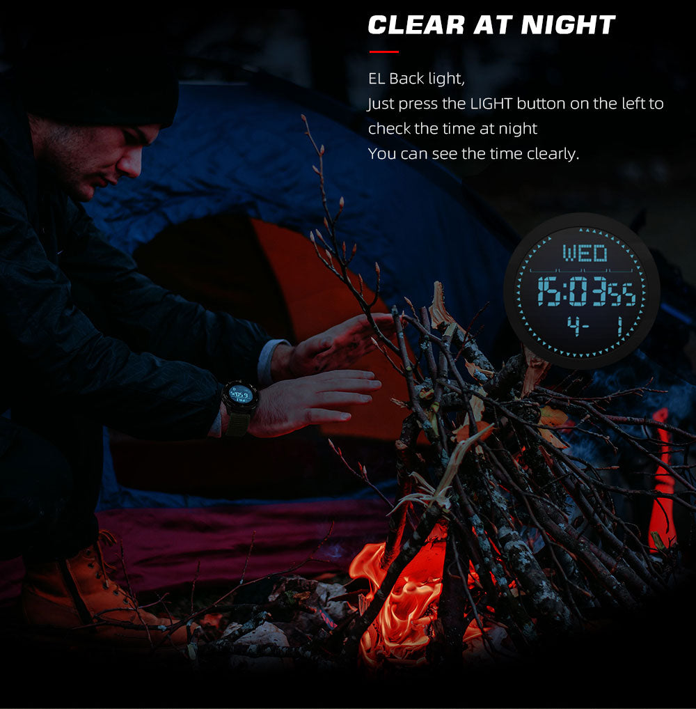 Outdoor Sports Electronic Waterproof Swimming Compass Watch