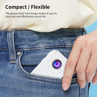 Thumbnail for Waterproof 2K Thumb-Size Action Camera with 1.47″ HD Screen, Moto Mount