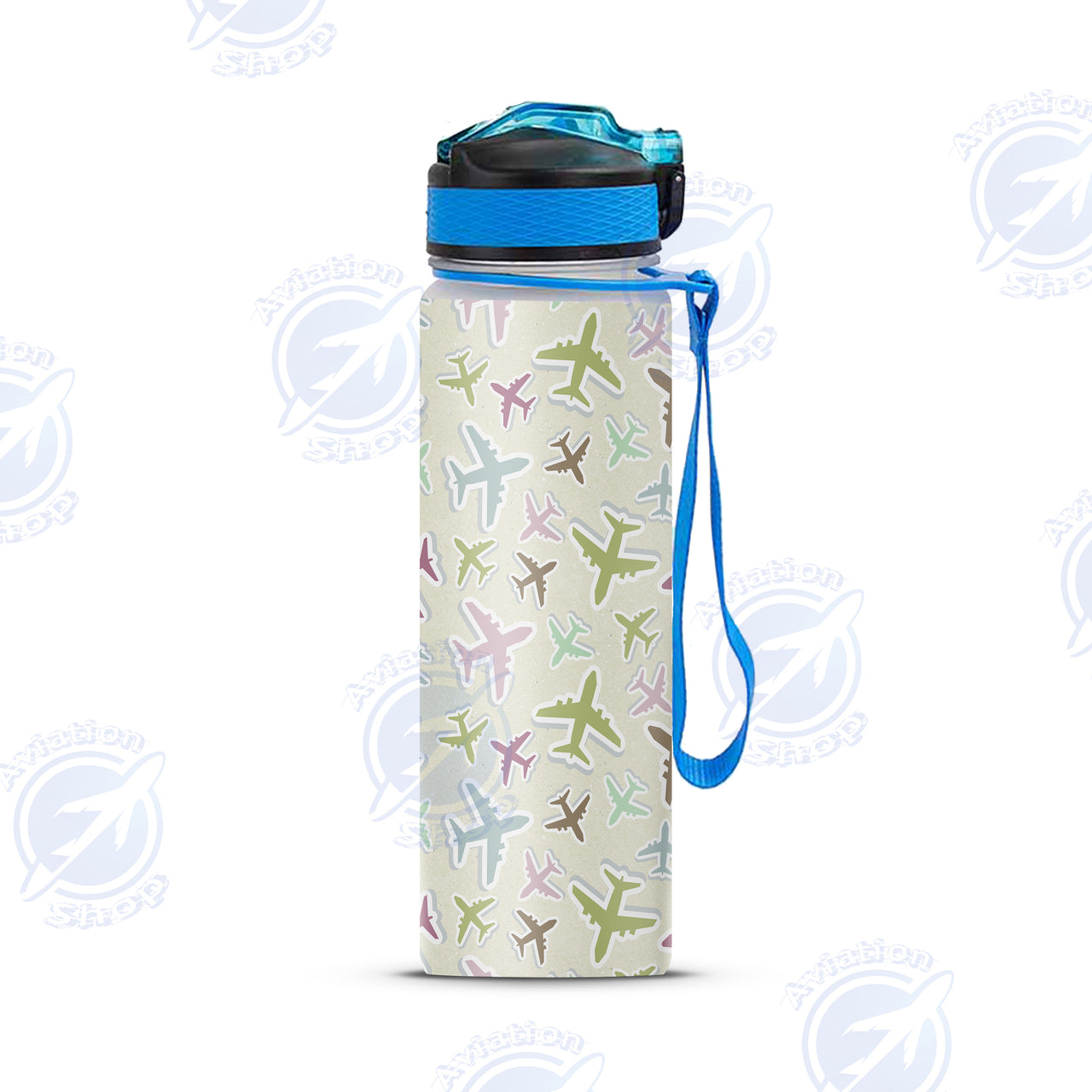 Seamless 3D Airplanes Designed Sports Kettles