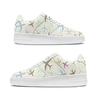 Thumbnail for Seamless 3D Airplanes Designed Low Top Sport Sneakers & Shoes