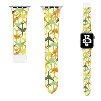 Thumbnail for Seamless Colourful Airplanes Designed Soft Silicone Apple Watch Bands