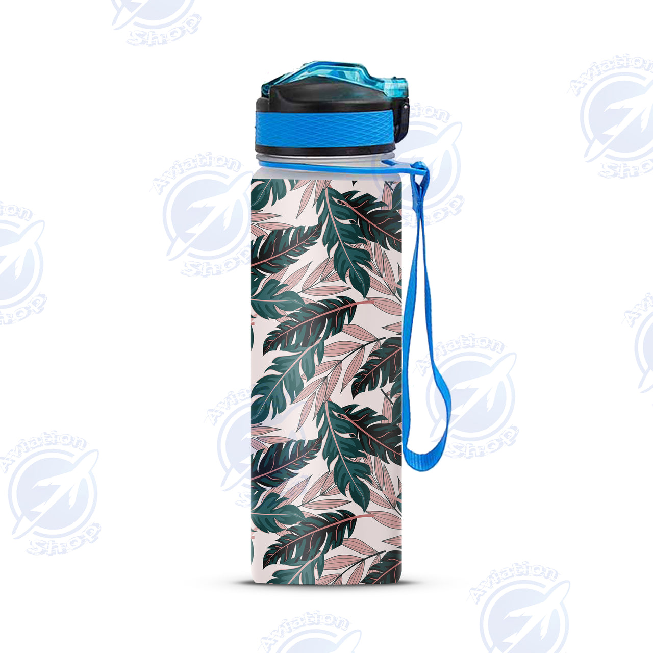 Seamless Palm Leafs Designed Sports Kettles