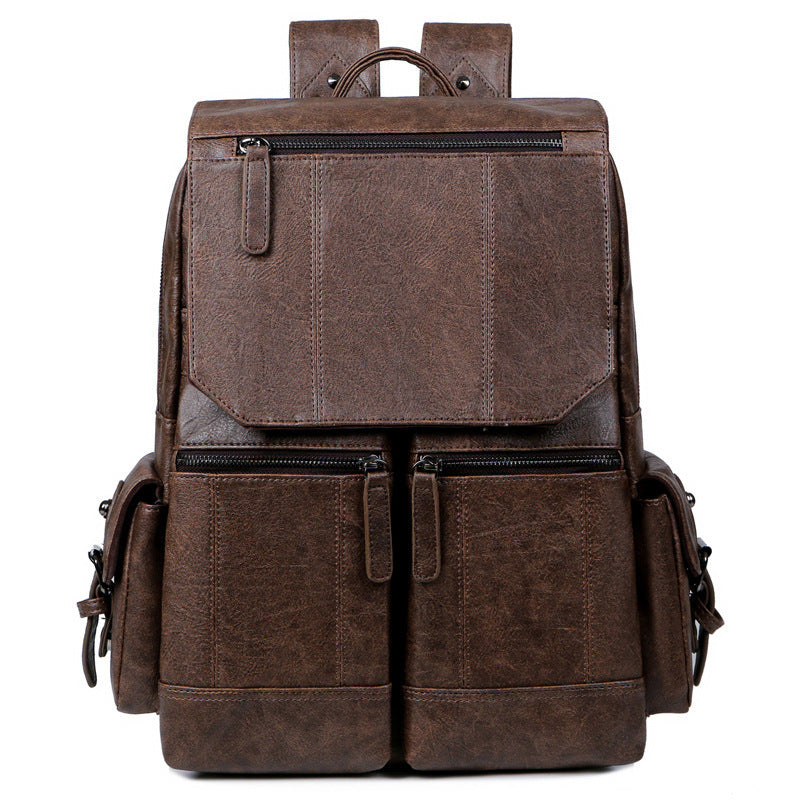 Fashion Vintage PU Leather Men's Backpack