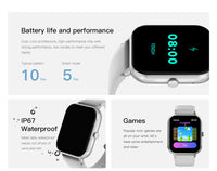 Thumbnail for ZL54C+ Unisex Smart Watch: Music Control, 24H Health Monitor & 100+ Sport Modes - Waterproof & Versatile