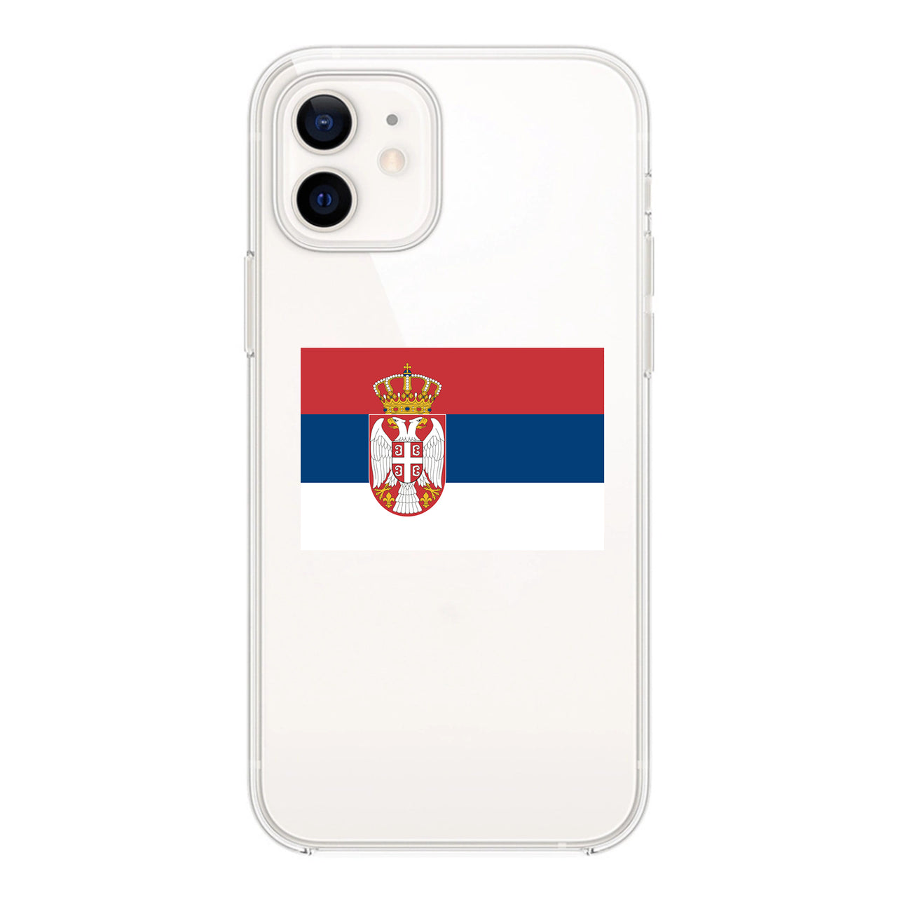 Serbia Designed Transparent Silicone iPhone Cases
