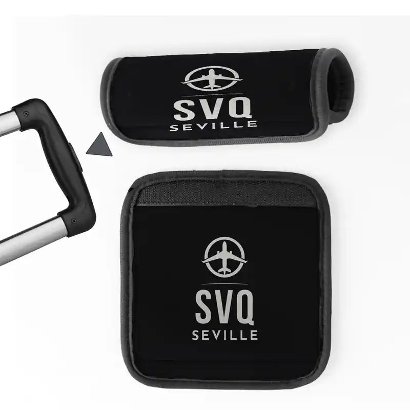 Seville Airport (SVQ) Luggage Handle Covers - Black