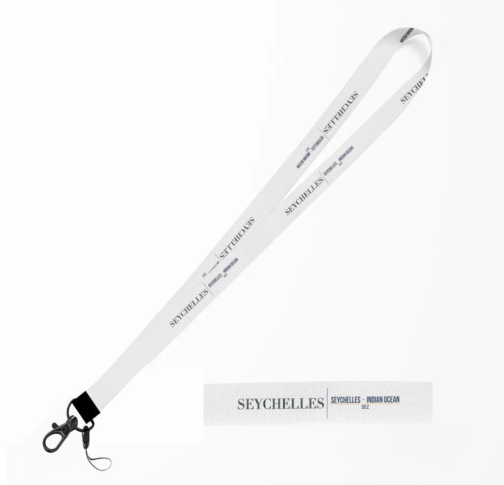 Seychelles City Series lanyard - white