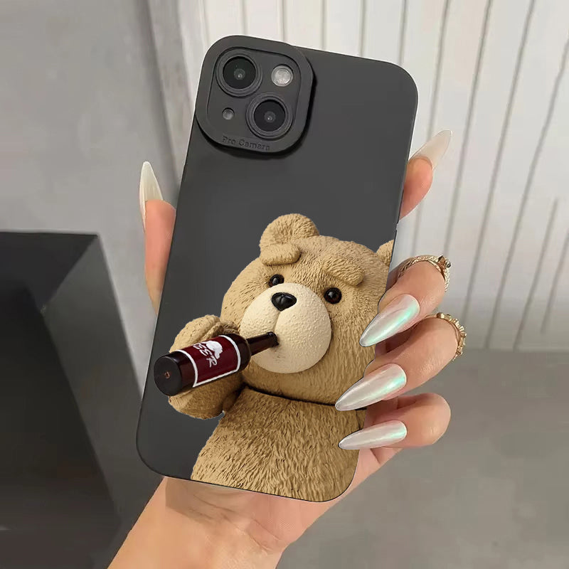Funny Bear Protective iPhone Case