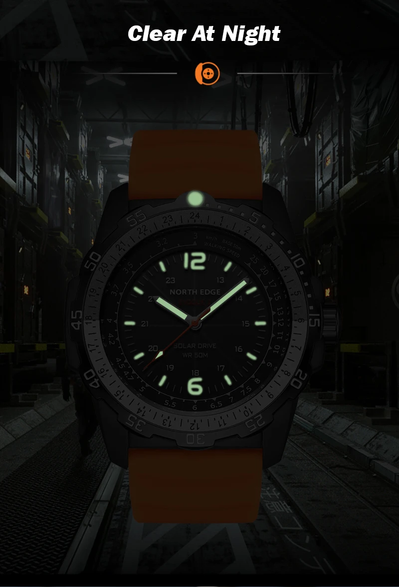 Digital Military Waterproof 50M Sport Wristwatches Solar Men's Watch