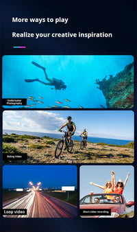 Thumbnail for 4K Waterproof WiFi Head - Mounted Sports Camera With 16GB card