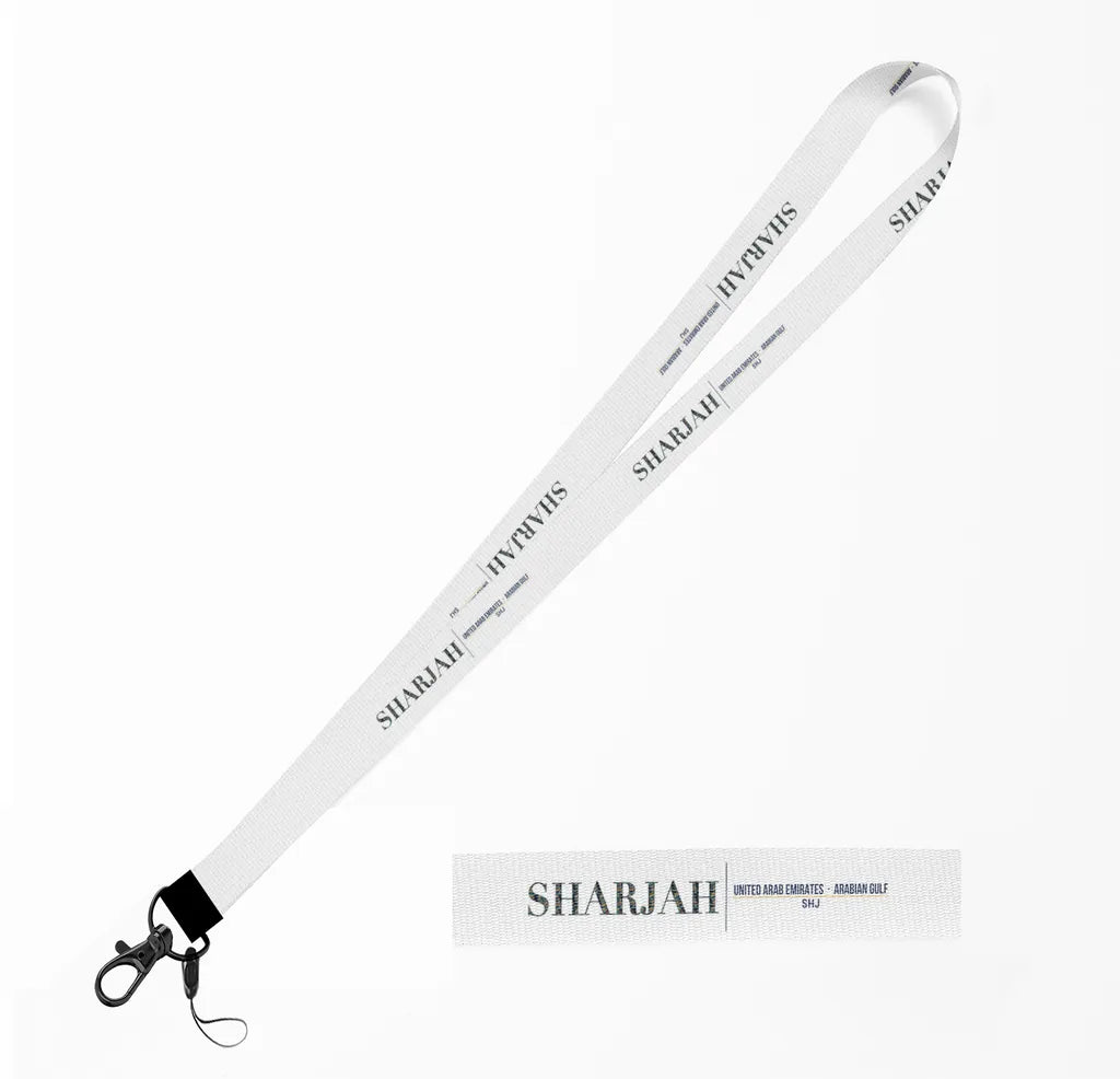 Sharjah City Series lanyard - white