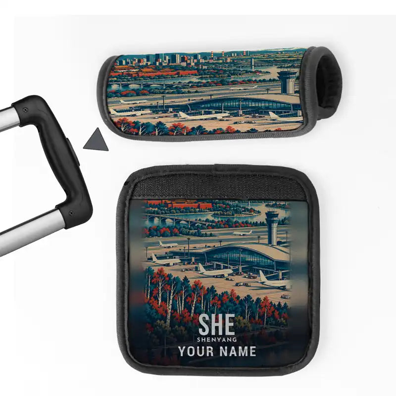 Shenyang Taoxian International Airport (SHE) Luggage Handle Covers - 3D Full Print + Name