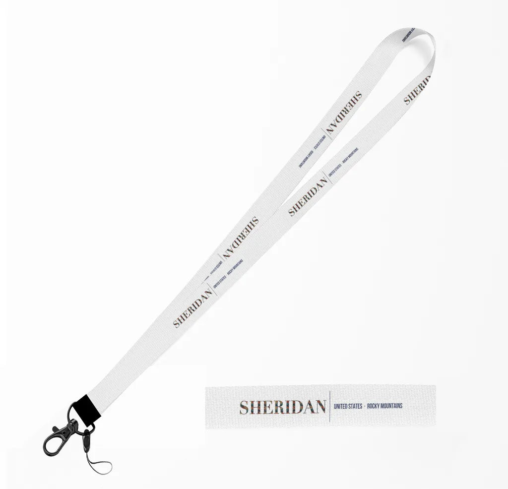 Sheridan City Series lanyard - white