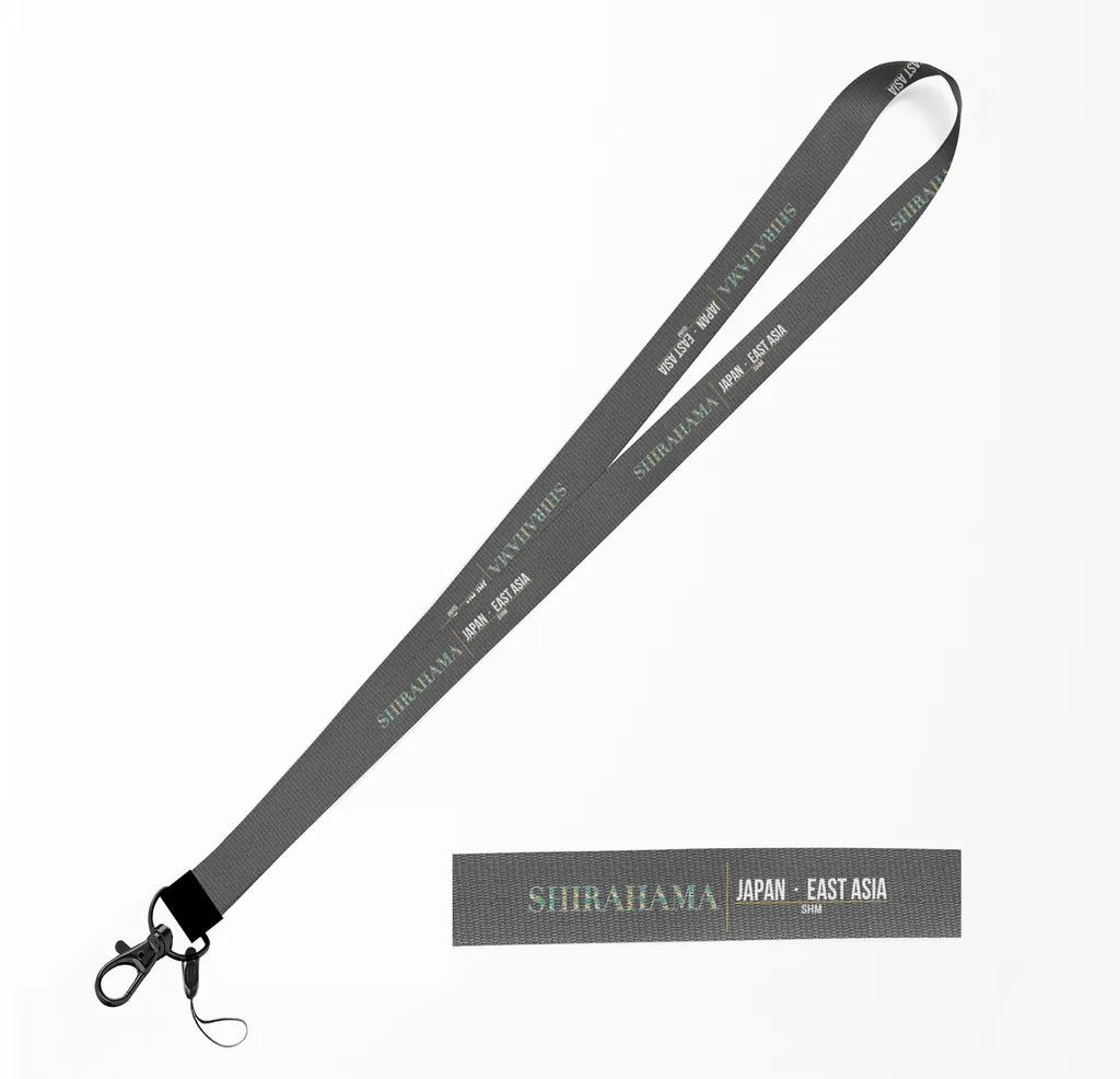 Shirahama City Series lanyard - gray