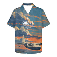 Thumbnail for Short S.45 Solent Mk 3 3D All-Over Print Clothing - Hawaiian Shirt - 3D + Name