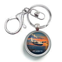 Thumbnail for Short S.45 Solent Mk 3 - 3D + Name - Circle Key Chain - Full Print