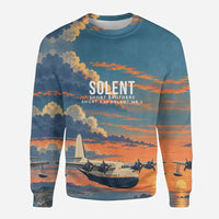 Thumbnail for Short S.45 Solent Mk 3 3D All-Over Print Clothing - Sweatshirt - 3D