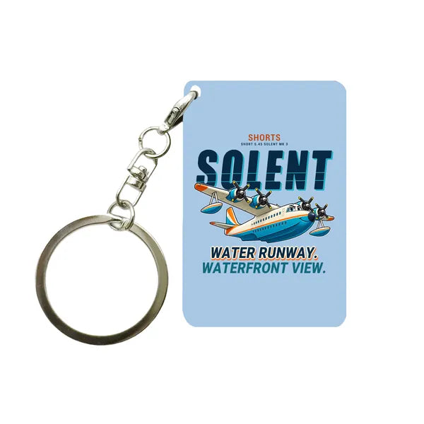 Short S.45 Solent Mk 3 - Cartoon - Key Chain - Light Blue