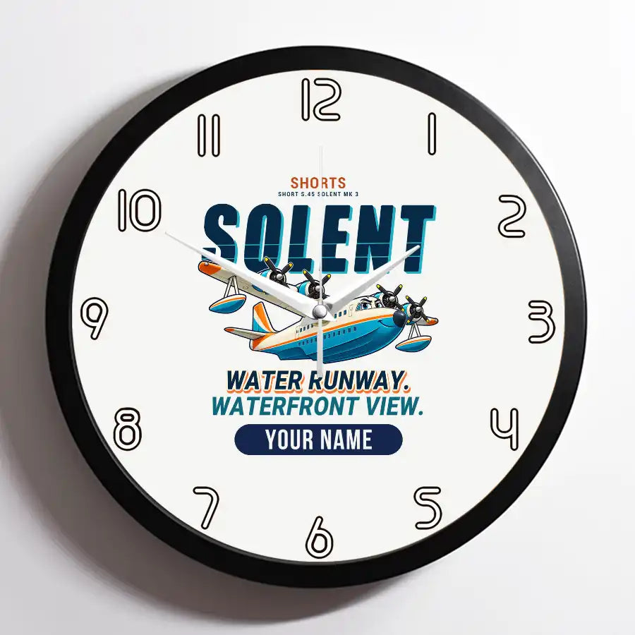 Short S.45 Solent Mk 3 - Cartoon + Name - Framed - White