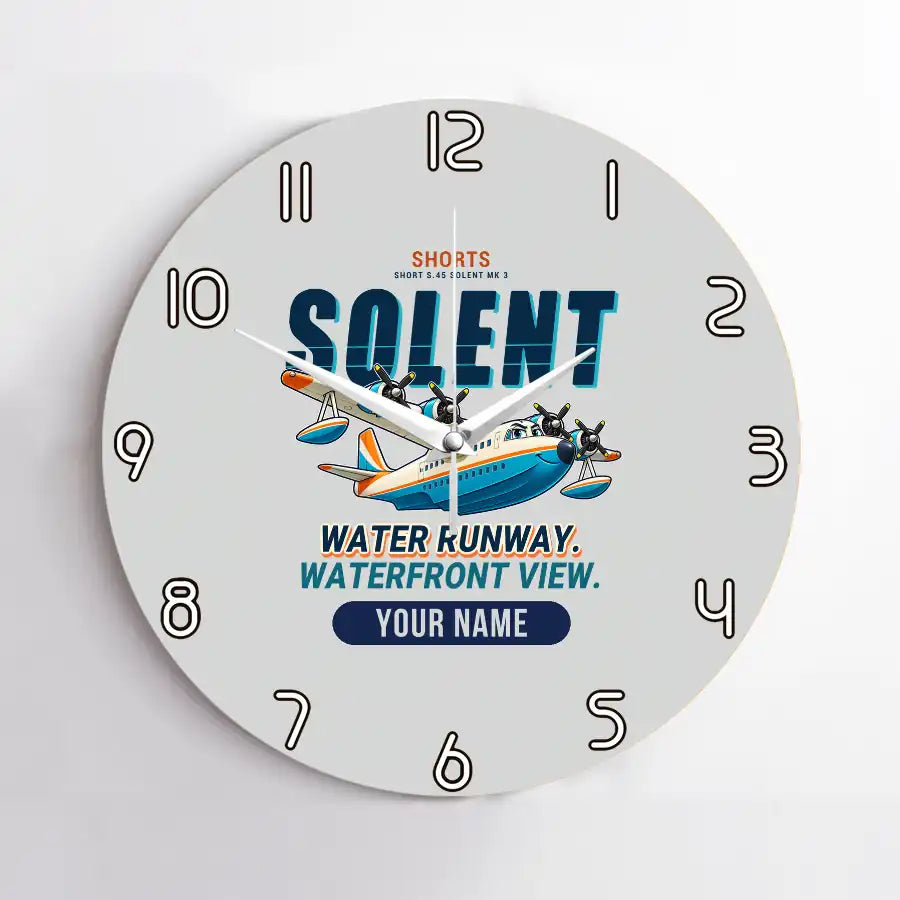 Short S.45 Solent Mk 3 - Cartoon + Name - No Frame - Light Gray