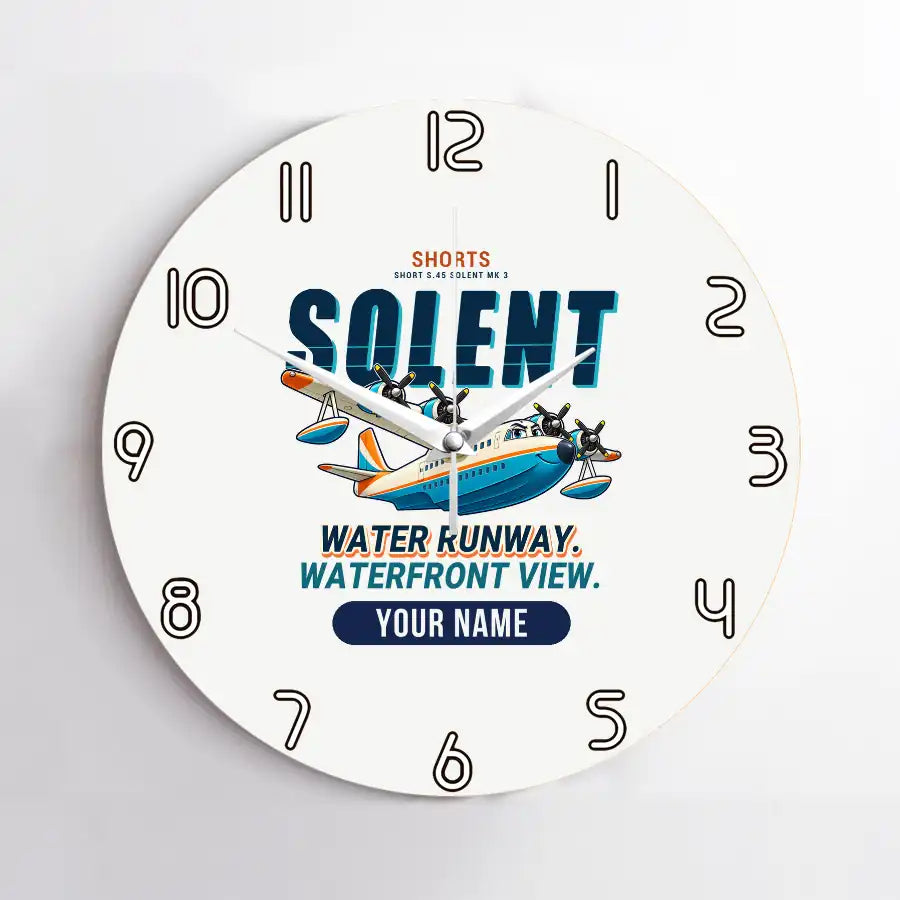 Short S.45 Solent Mk 3 - Cartoon + Name - No Frame - White