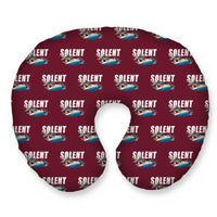 Thumbnail for Short S.45 Solent Mk 3 - Cartoon Seamless - Travel Pillow - Burgundy
