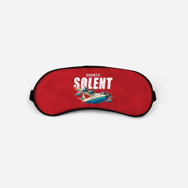 Short S.45 Solent Mk 3 - Cartoon - Sleep Mask - Red