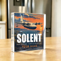 Thumbnail for Short S.45 Solent Mk 3 - Crystal Ornament - 3D + Name - Kitchen
