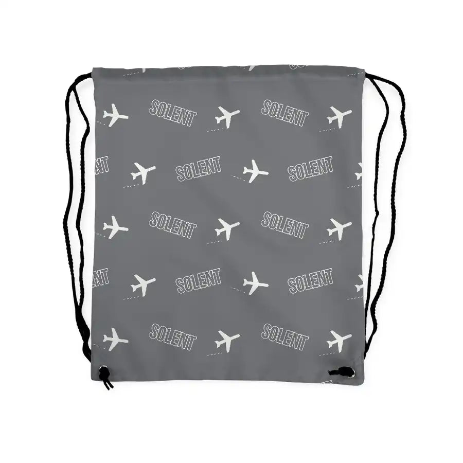 Short S.45 Solent Mk 3 - Drawstring Bag - 3D Pattern - Gray