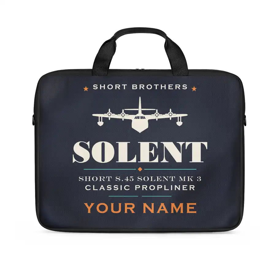 Short S.45 Solent Mk 3 - Heritage + Name - Laptop Bag