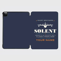 Thumbnail for Short S.45 Solent Mk 3 - Heritage + Name - iPad Case - Navy Blue