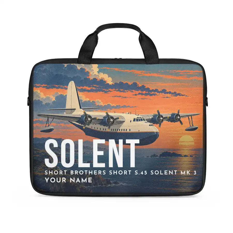 Short S.45 Solent Mk 3 - Laptop Bag + Name