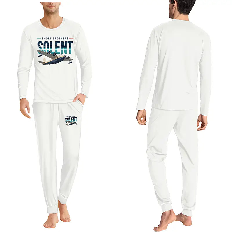 Short S.45 Solent Mk 3 - Men Pajamas - Original Chest - White