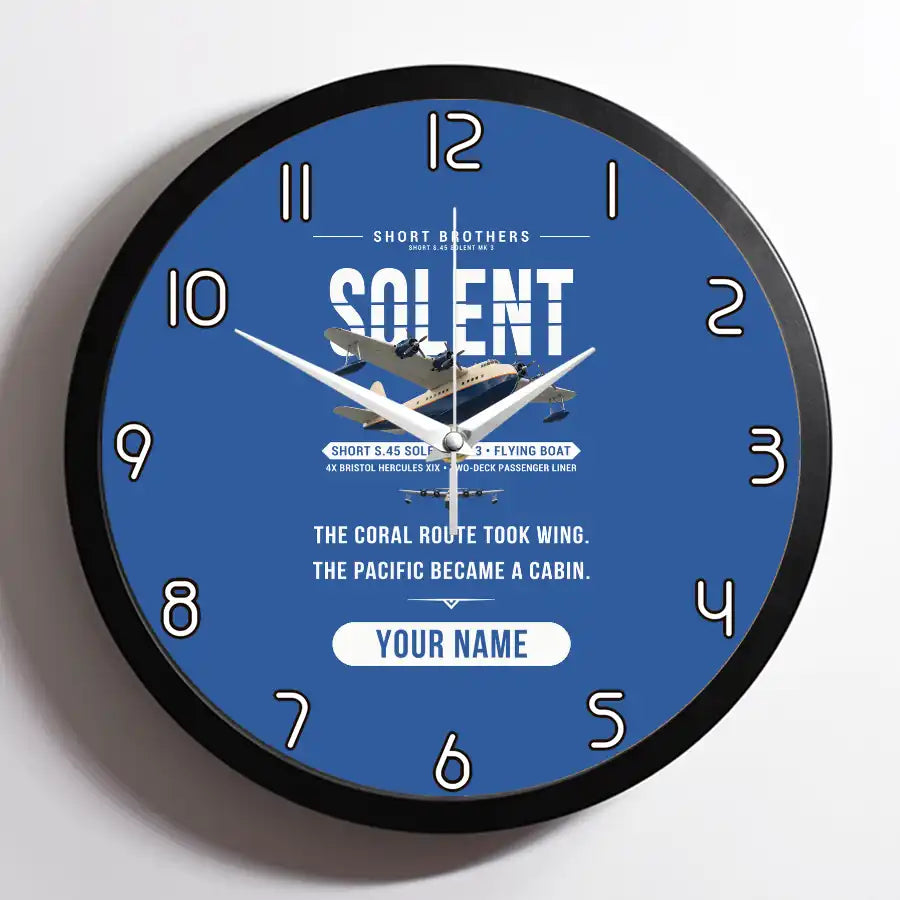 Short S.45 Solent Mk 3 - Original + Name - Framed - Blue