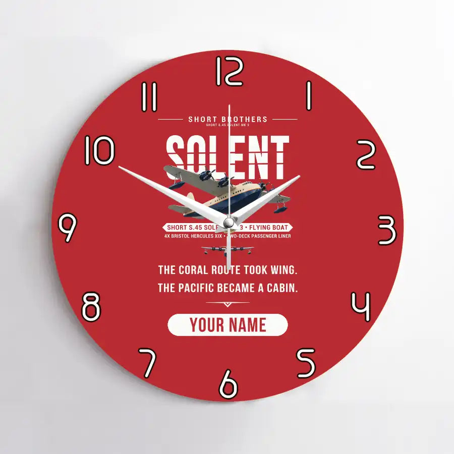 Short S.45 Solent Mk 3 - Original + Name - No Frame - Red